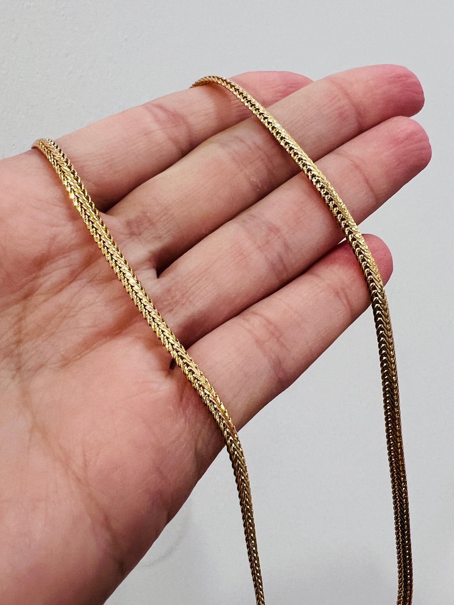 Gold Filled 2.8mm Woven Mesh Necklace