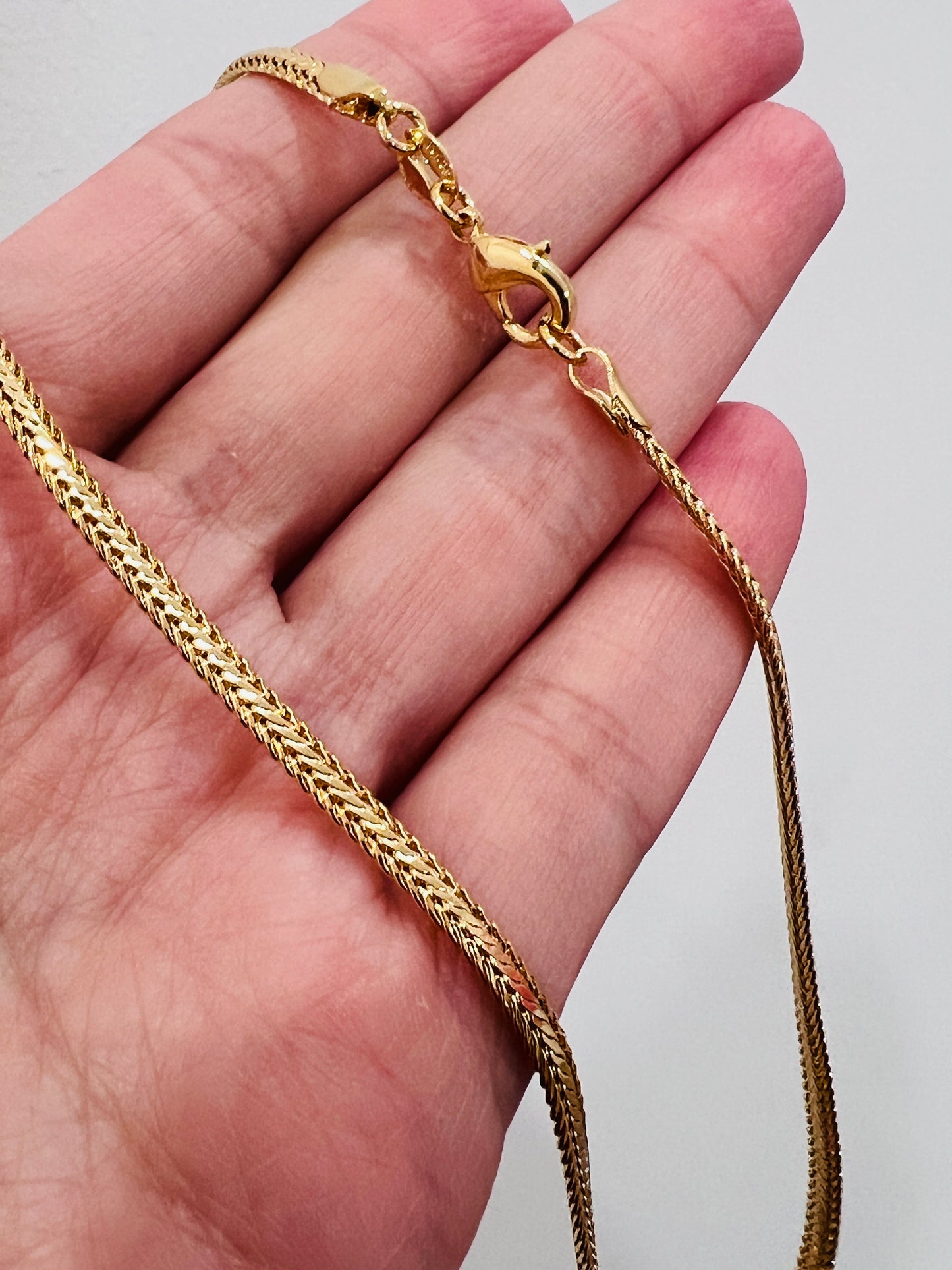 Gold Filled 2.8mm Woven Mesh Necklace