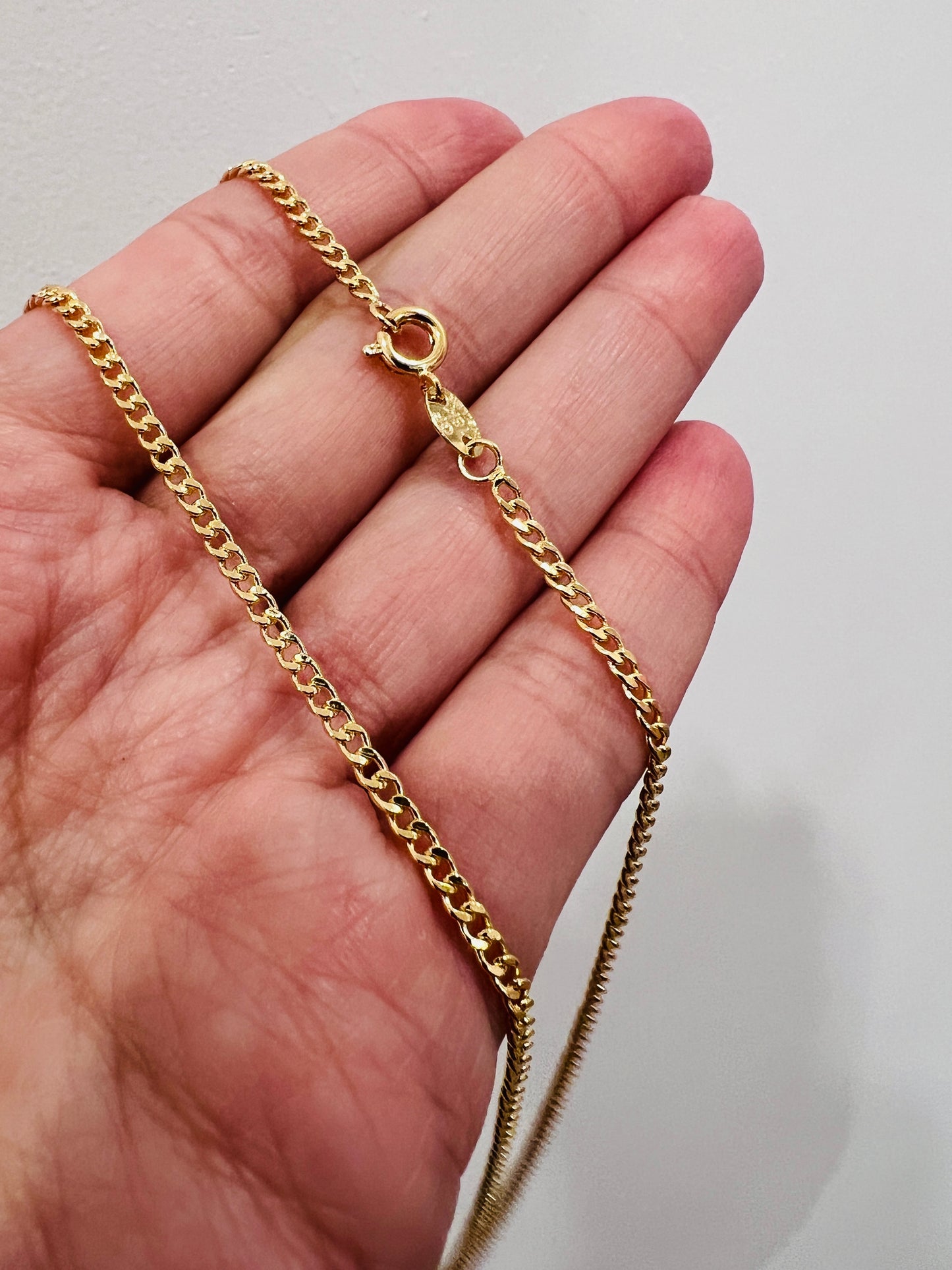 Gold Filled 2mm Curb Necklace