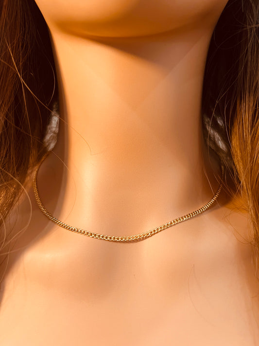 Gold Filled 2mm Curb Necklace