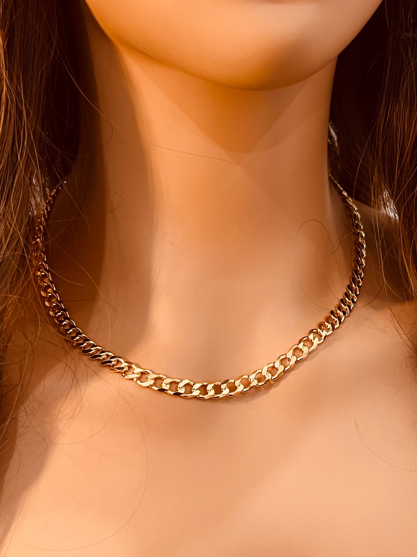 Gold Filled 6mm Curb Necklace