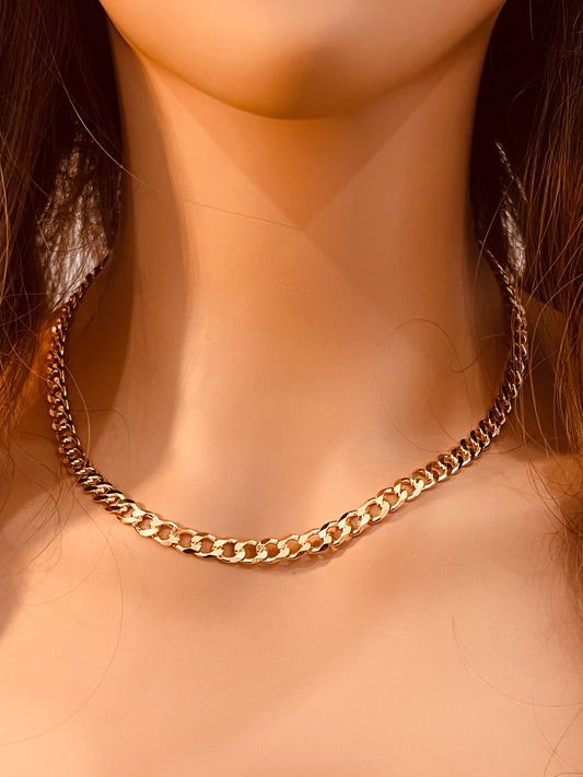 Gold Filled 6mm Curb Necklace