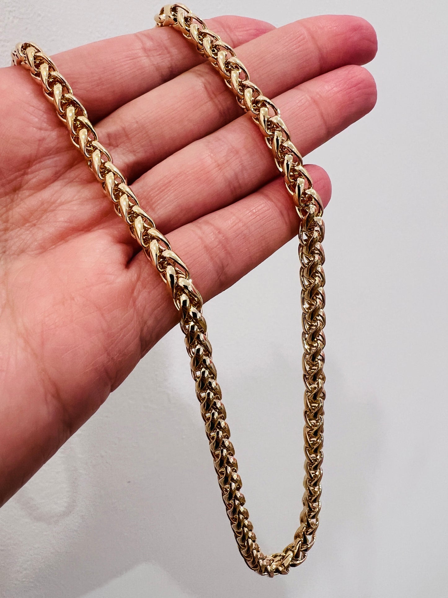 Gold Filled 5mm Wheat Necklace