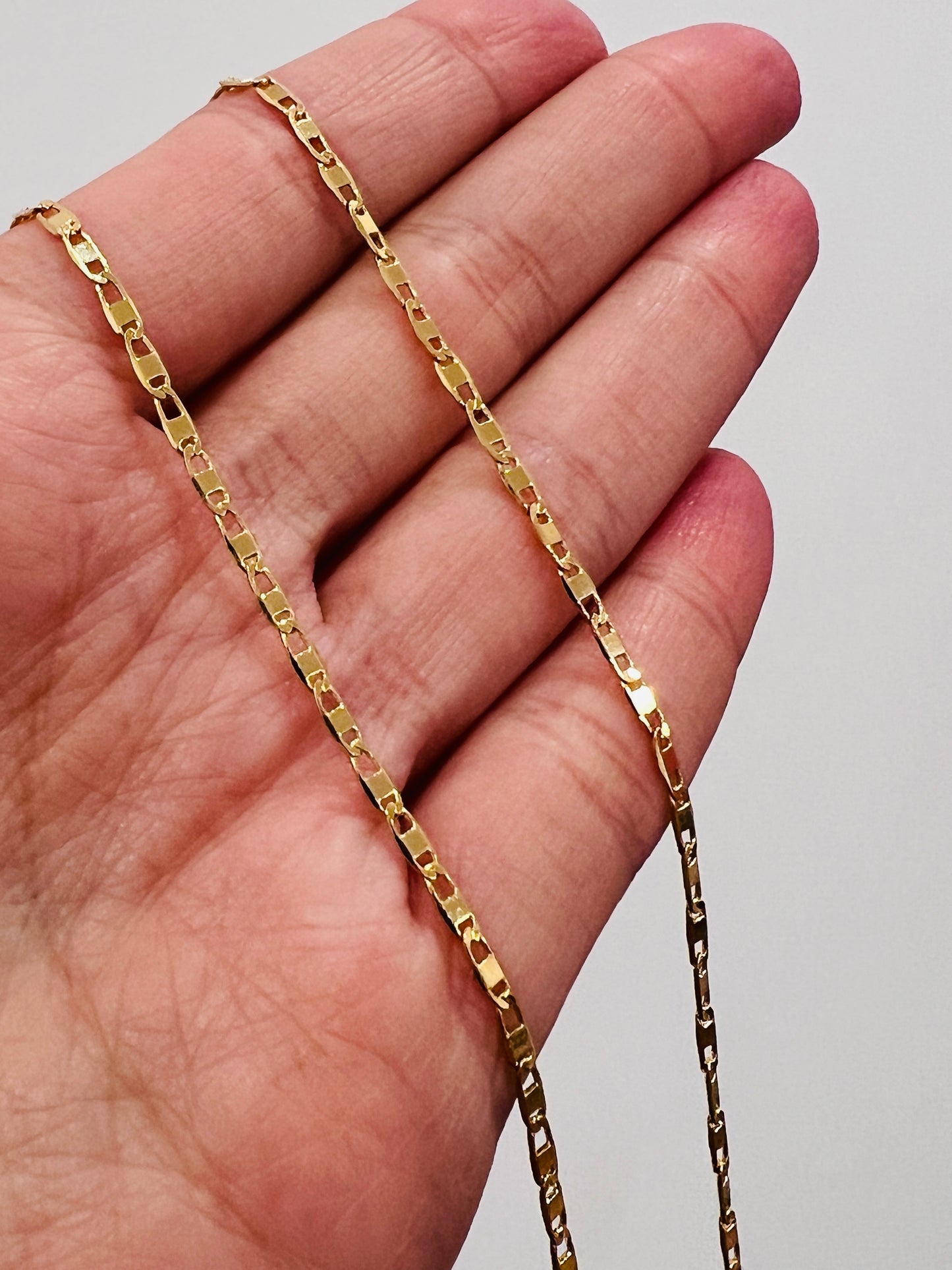 Gold Filled 2mm Mariner Link Necklace