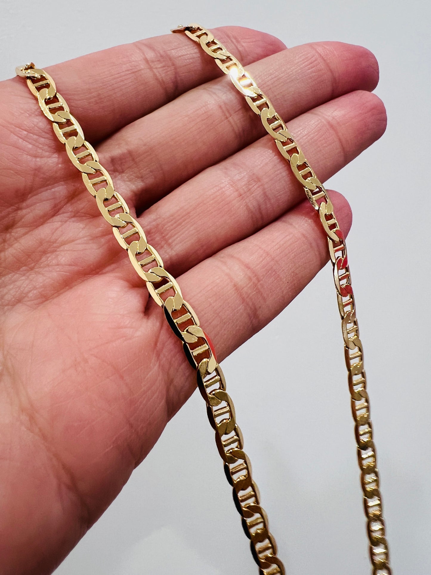 Gold Filled 4mm Mariner Necklace