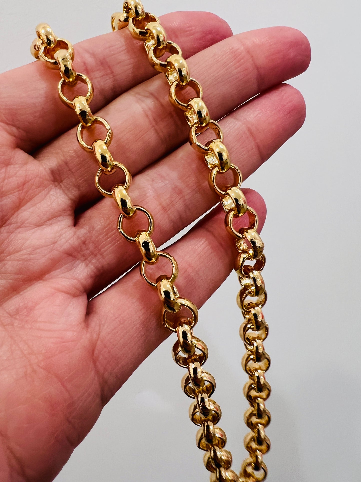 Gold Filled 7mm Rolo Necklace with Bolt Ring Clasp