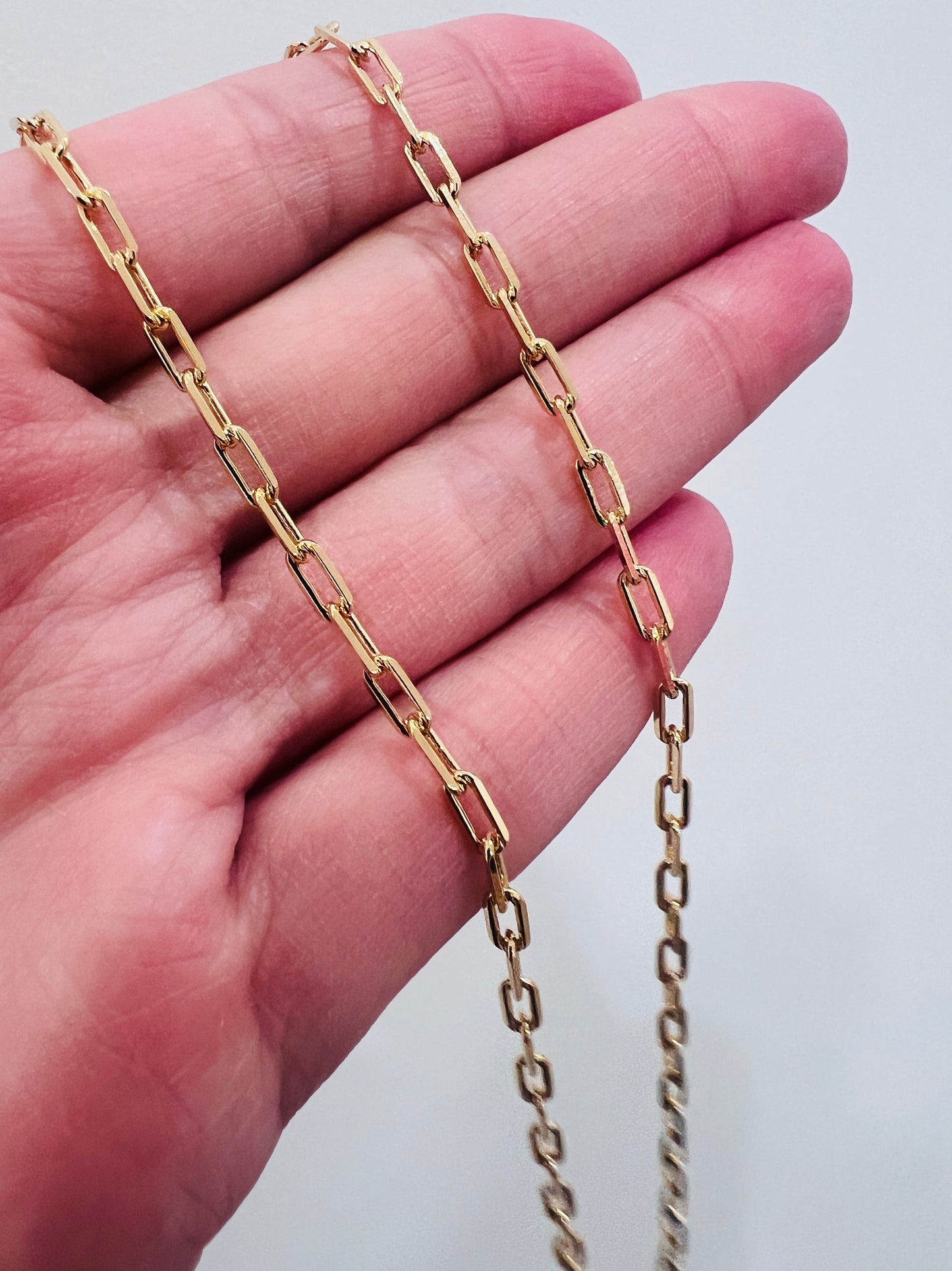 Gold Filled 2mm Paperclip Chain