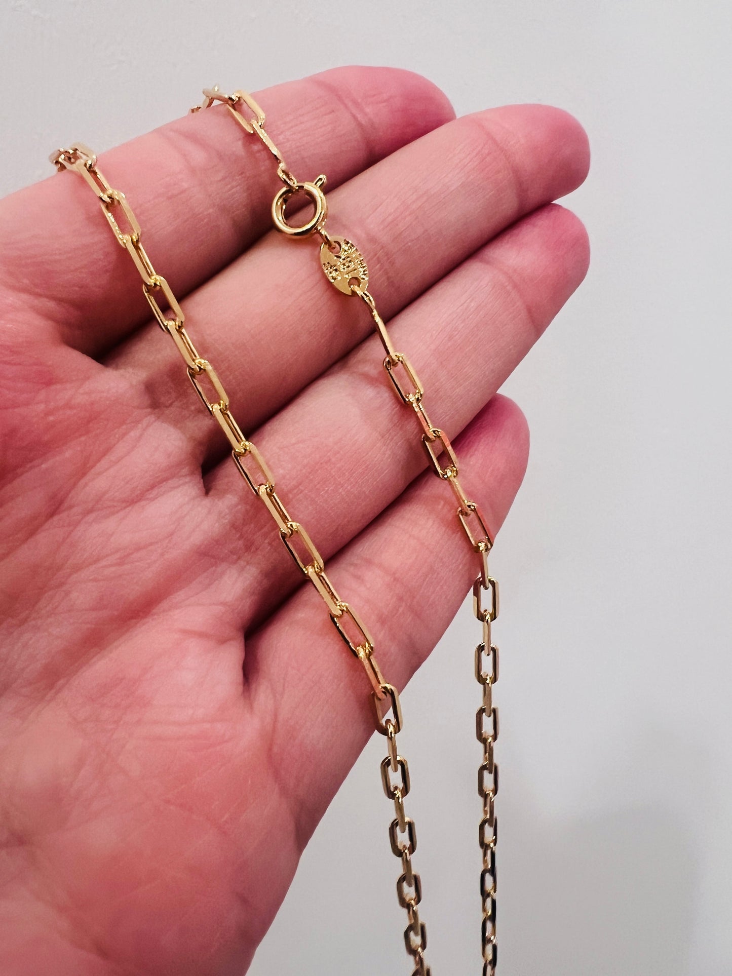 Gold Filled 2mm Paperclip Chain