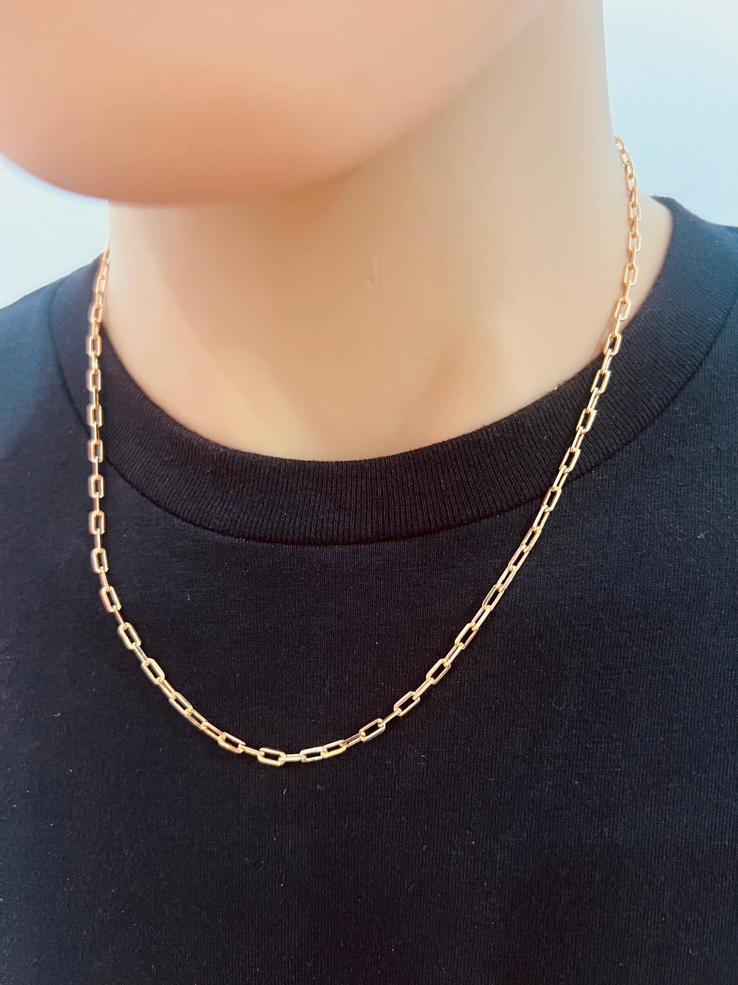 Gold Filled 2mm Paperclip Chain