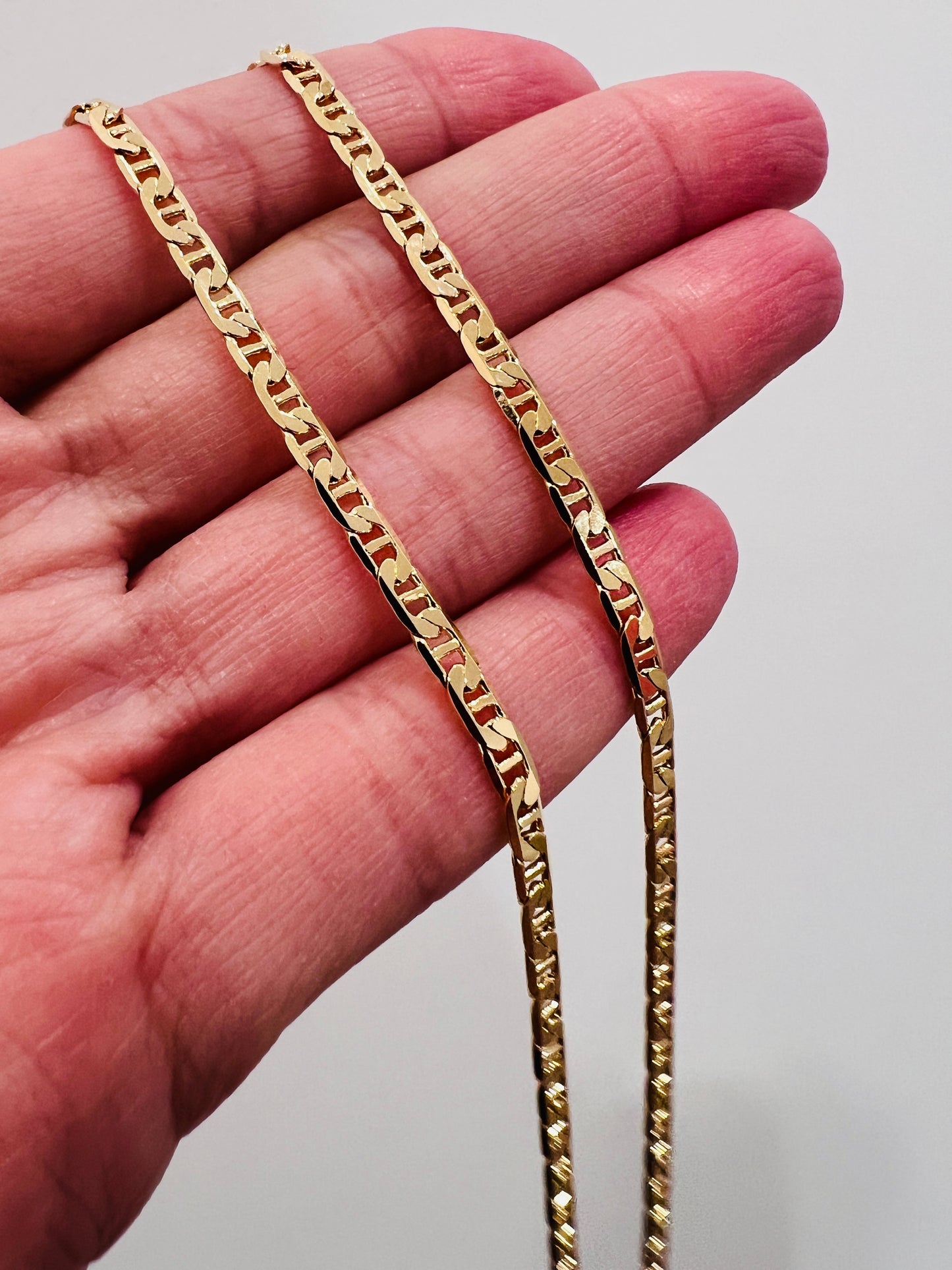 Gold Filled 2.5mm Mariner Chain