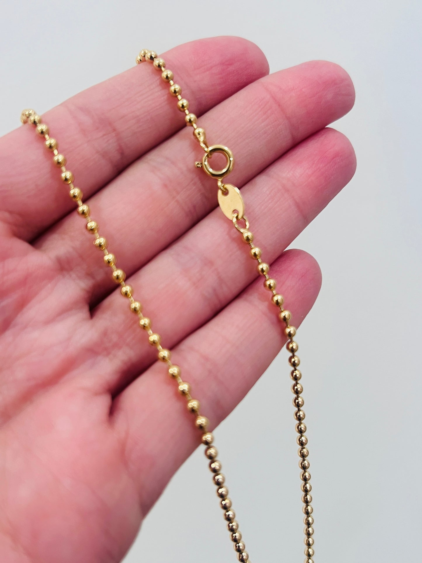 Gold Filled 1.5mm Ball Necklace