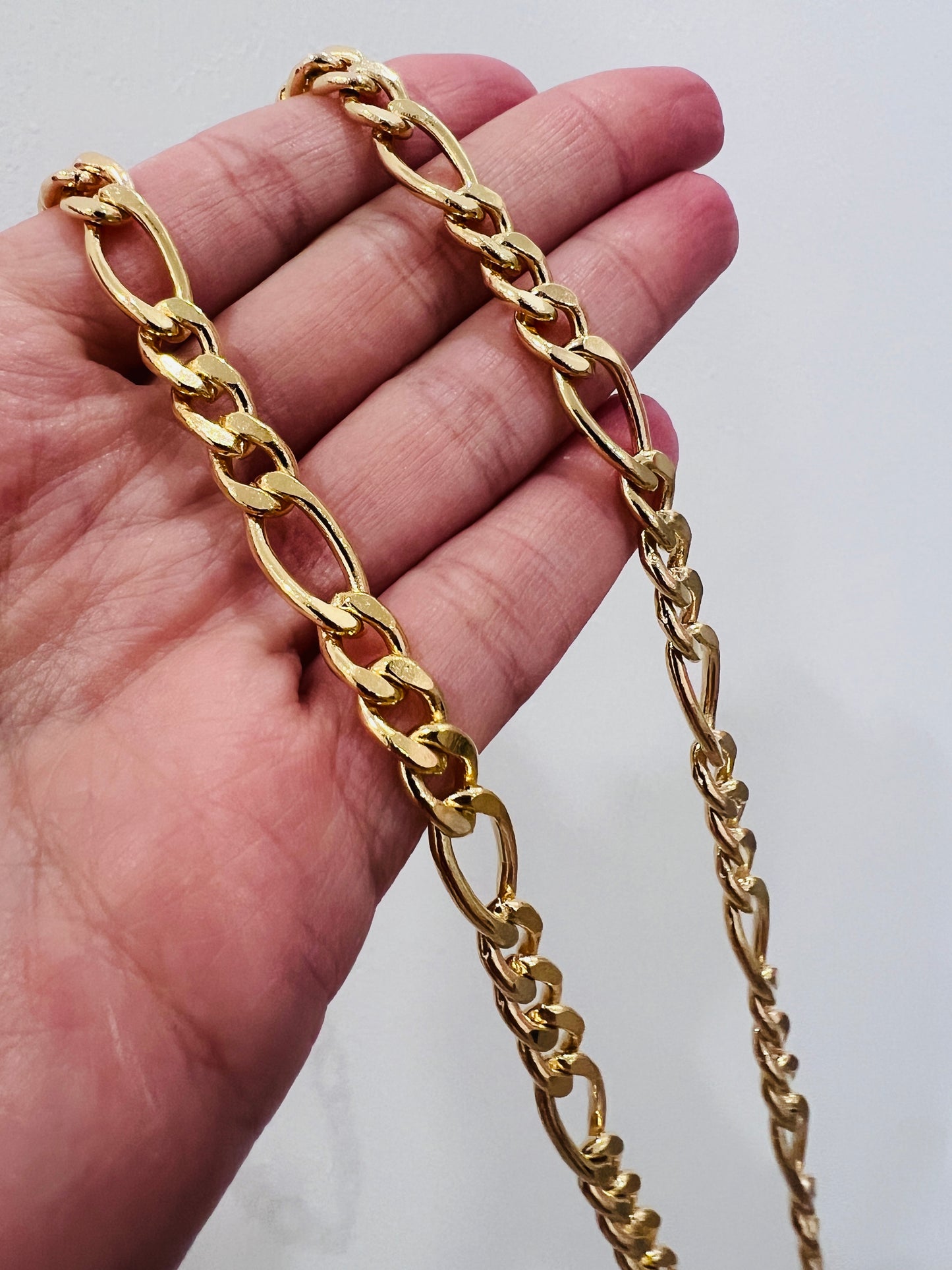 Gold Filled 7mm Figaro Chain