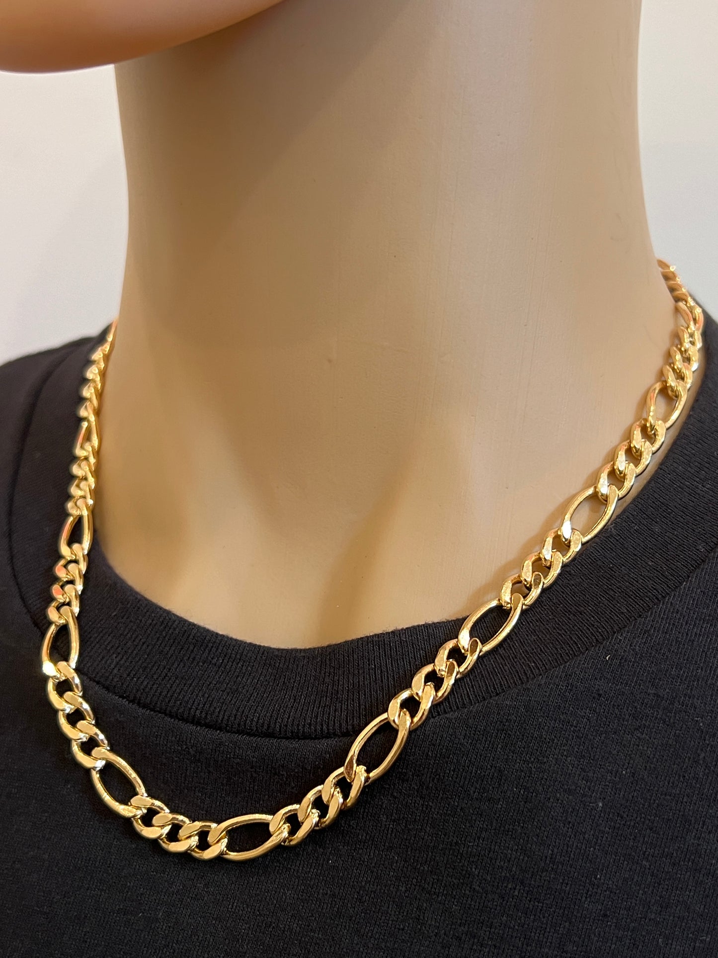 Gold Filled 7mm Figaro Chain