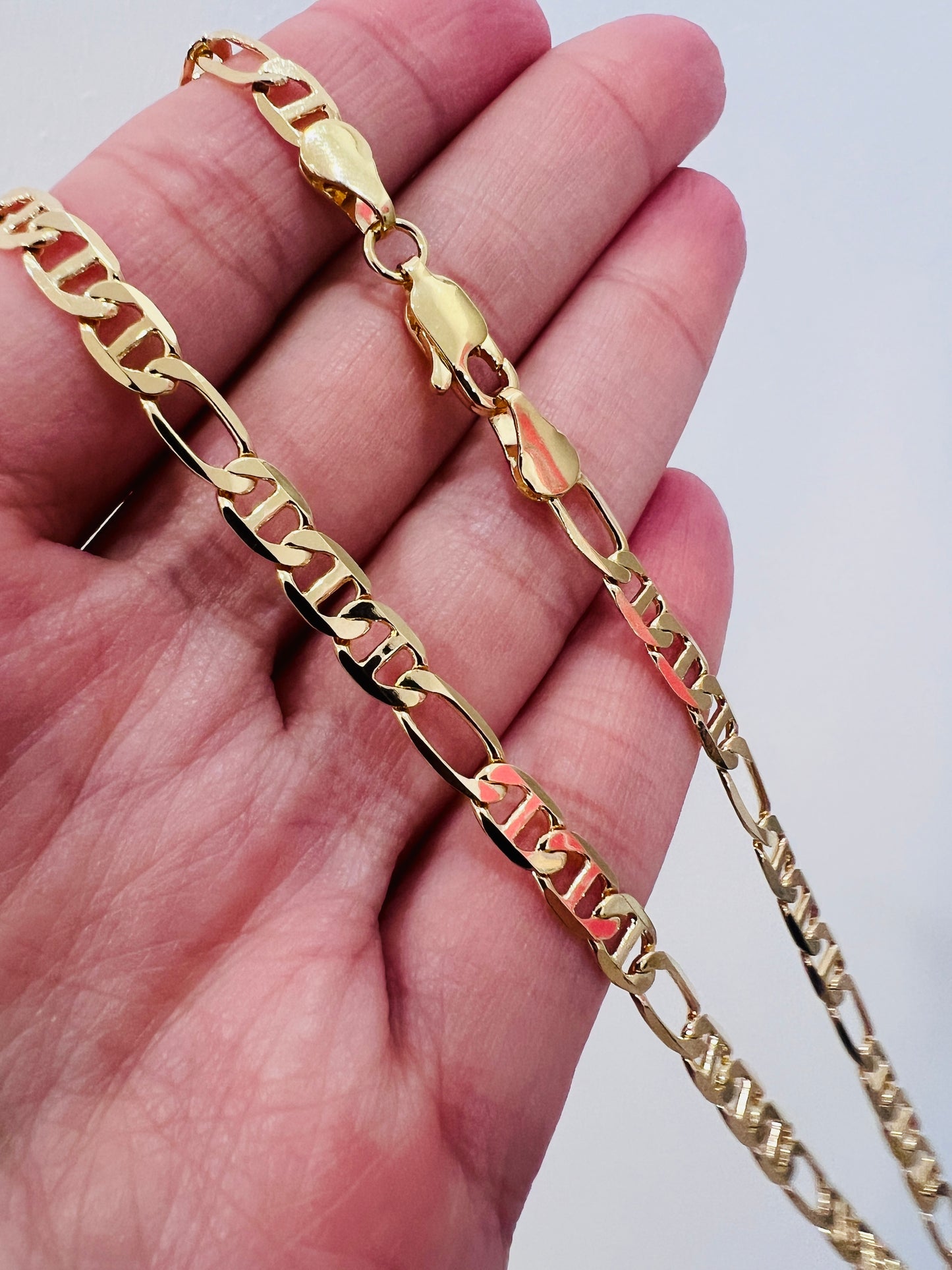 Gold Filled 4mm Mariner Necklace