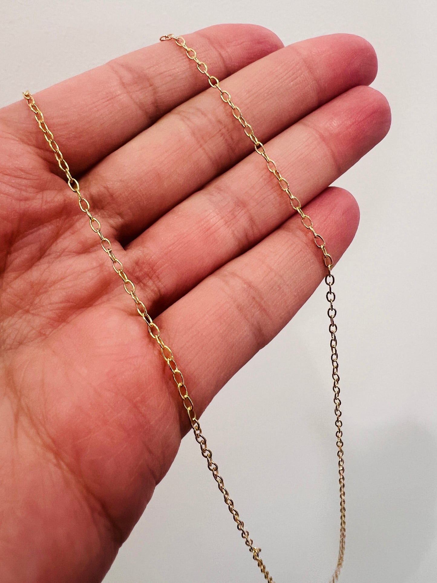 Gold Filled 1mm Cable Link Necklace