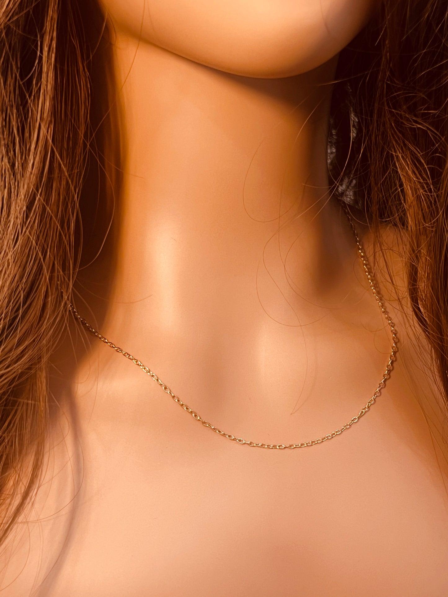 Gold Filled 1mm Cable Link Necklace