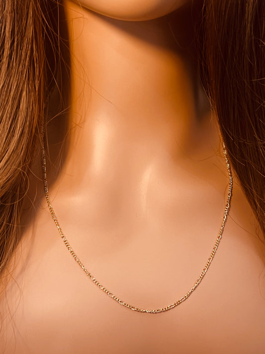 Gold Filled 1mm Figaro Necklace