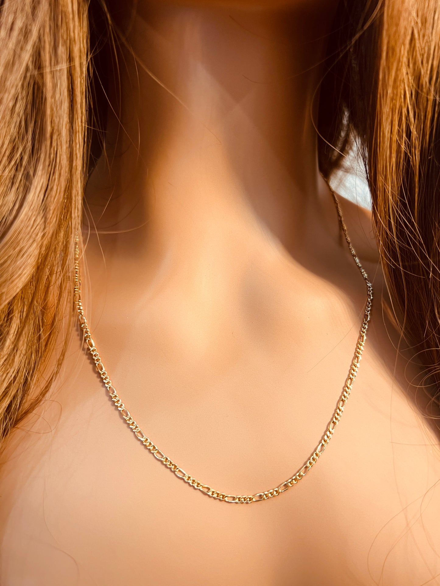 Gold Filled 2mm Figaro Necklace