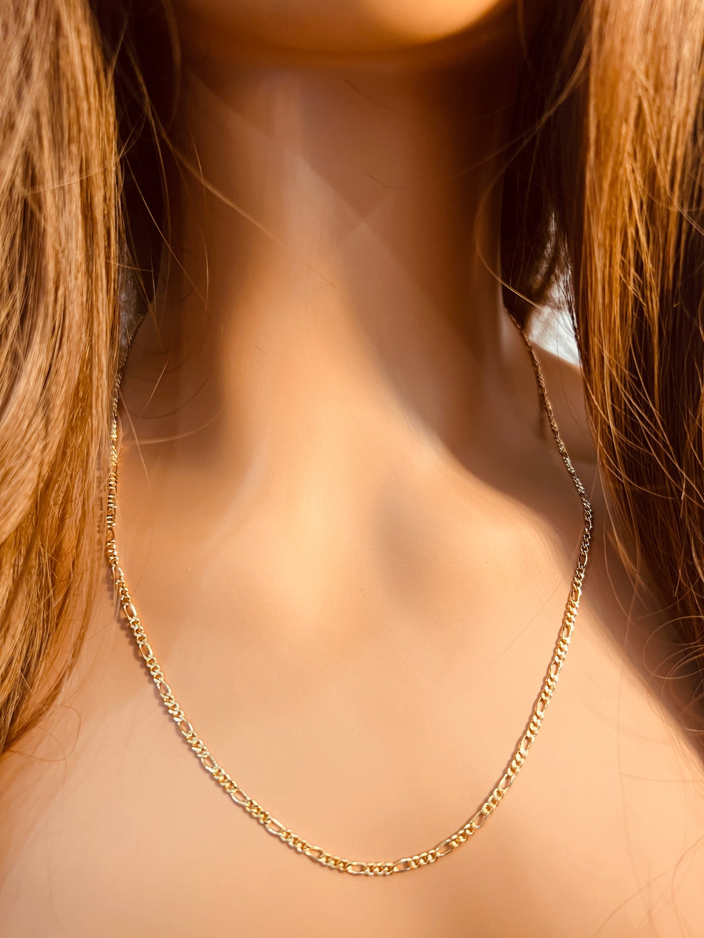 Gold Filled 2mm Figaro Necklace