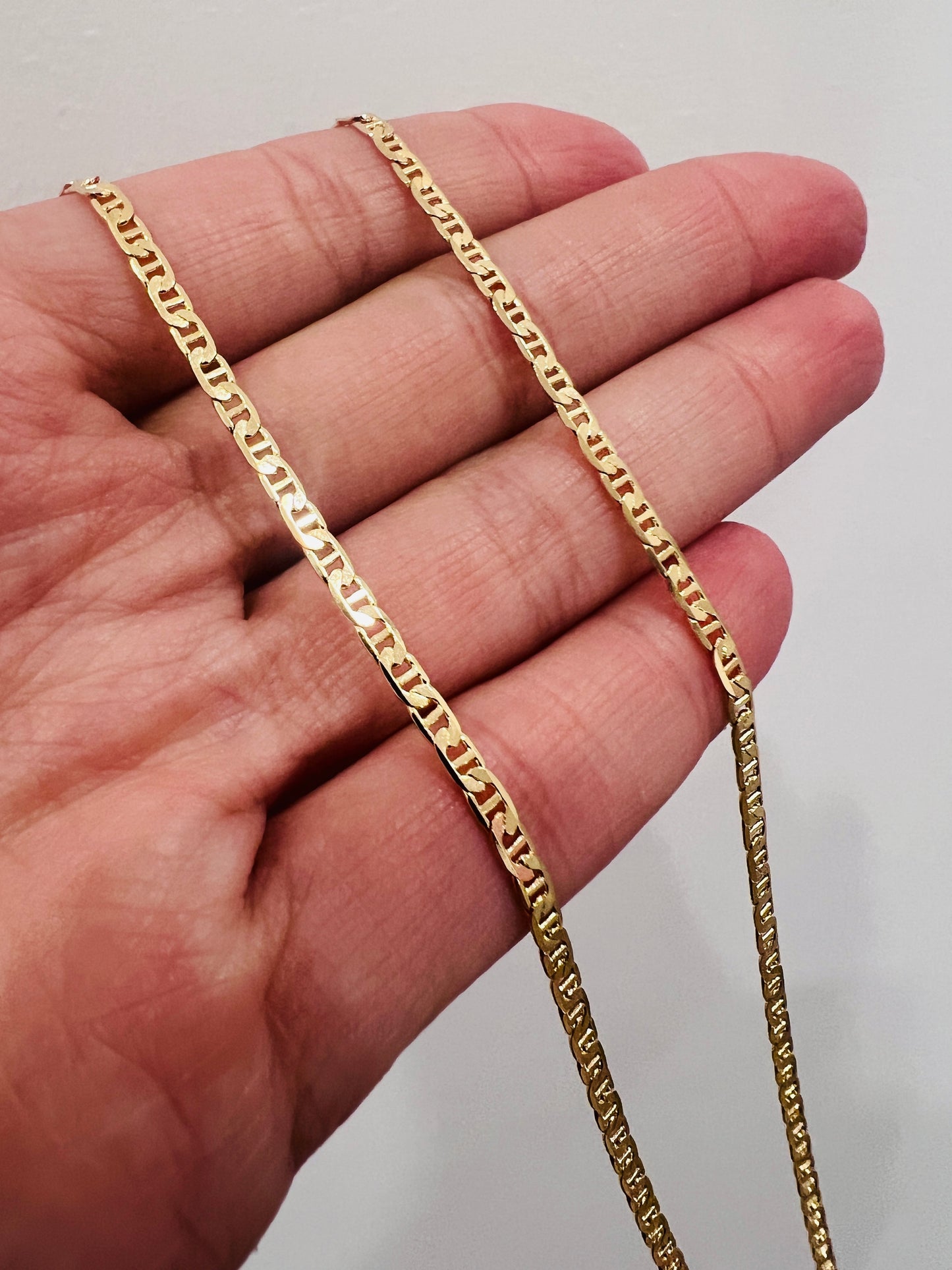 Gold Filled 2.2mm Mariner Link Necklace