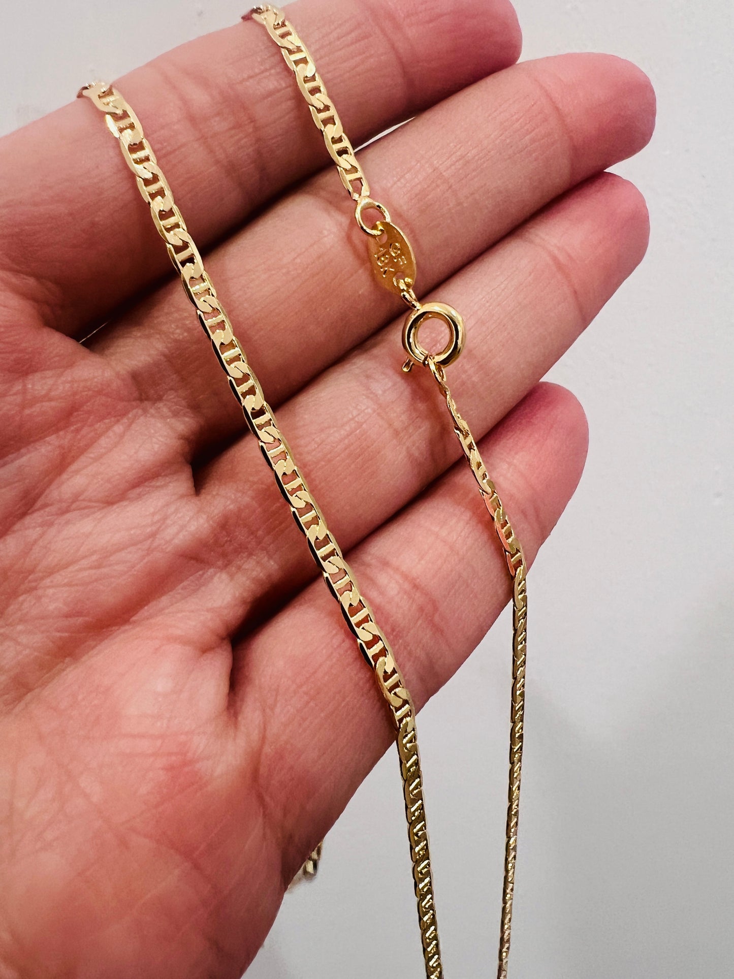 Gold Filled 2.2mm Mariner Link Necklace