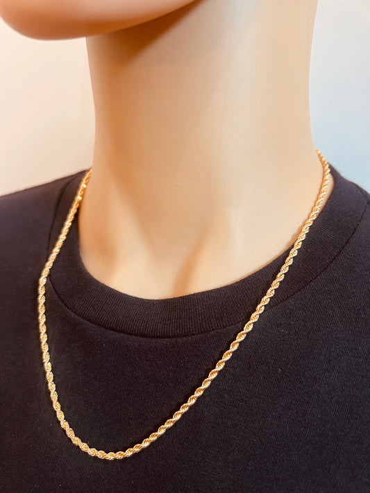 Gold Filled 4mm Rope Chain