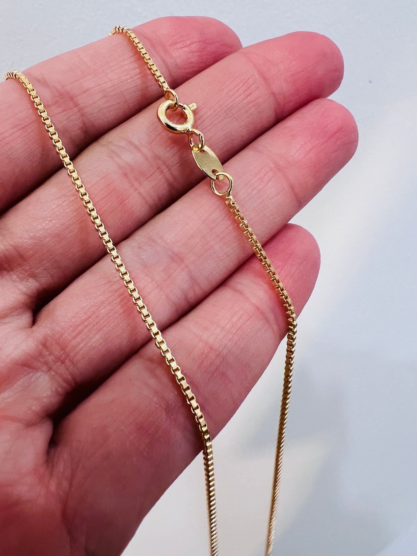 Gold Filled 0.5mm Box Necklace