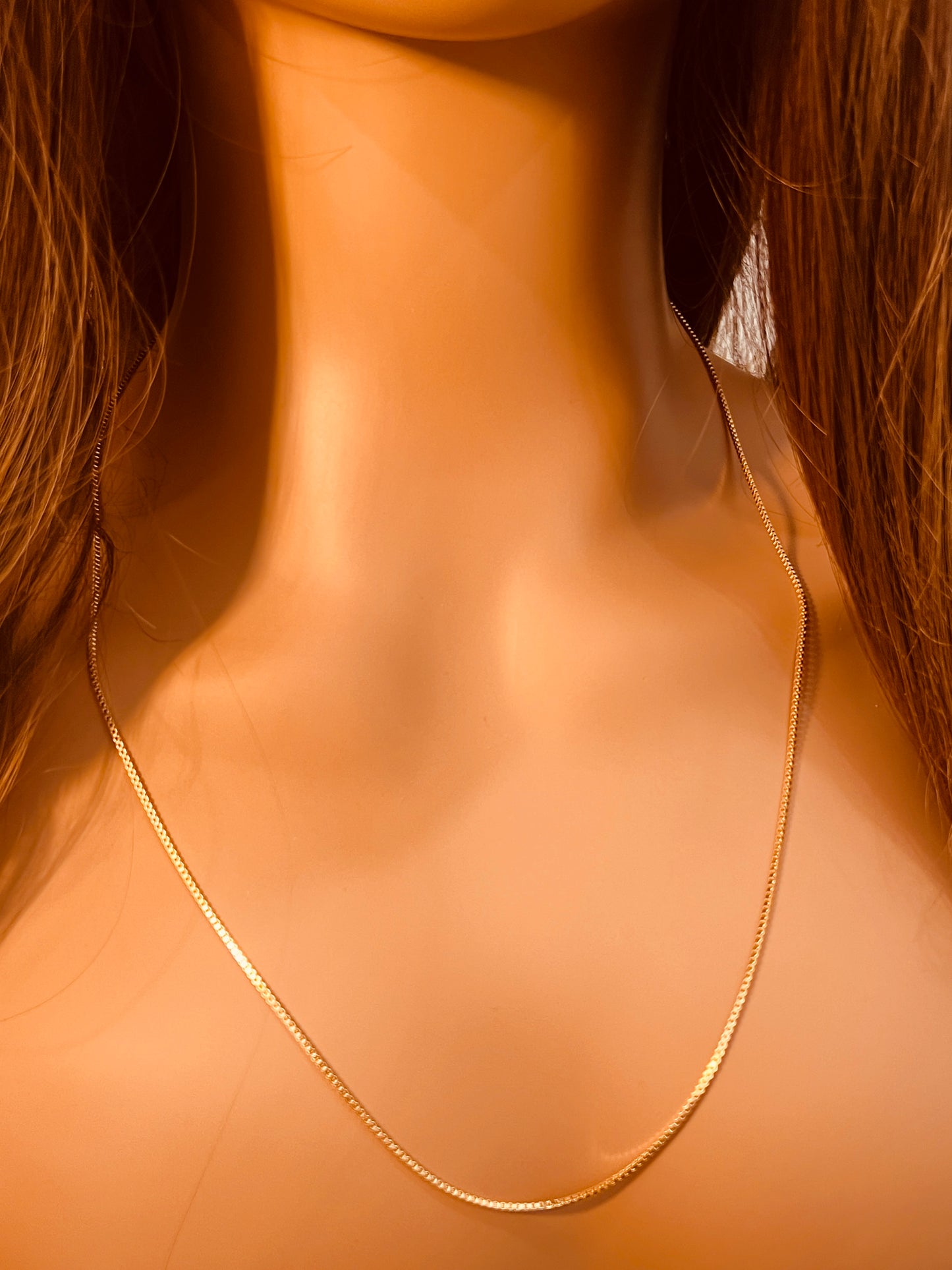 Gold Filled 0.5mm Box Necklace