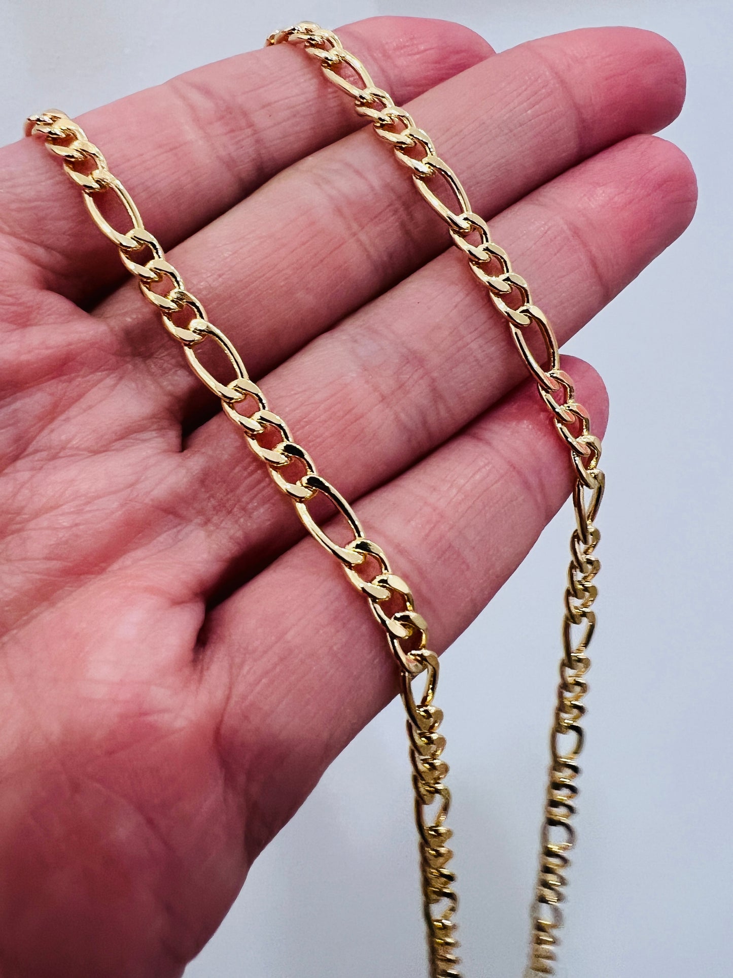 Gold Filled 4mm Figaro Necklace