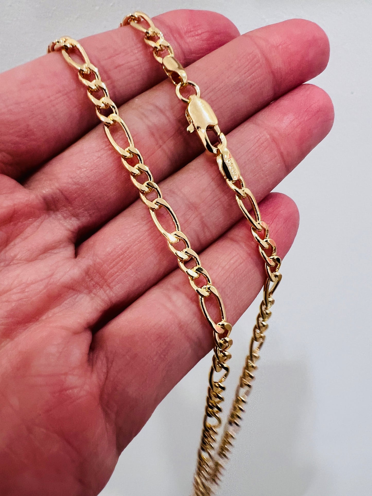 Gold Filled 4mm Figaro Necklace