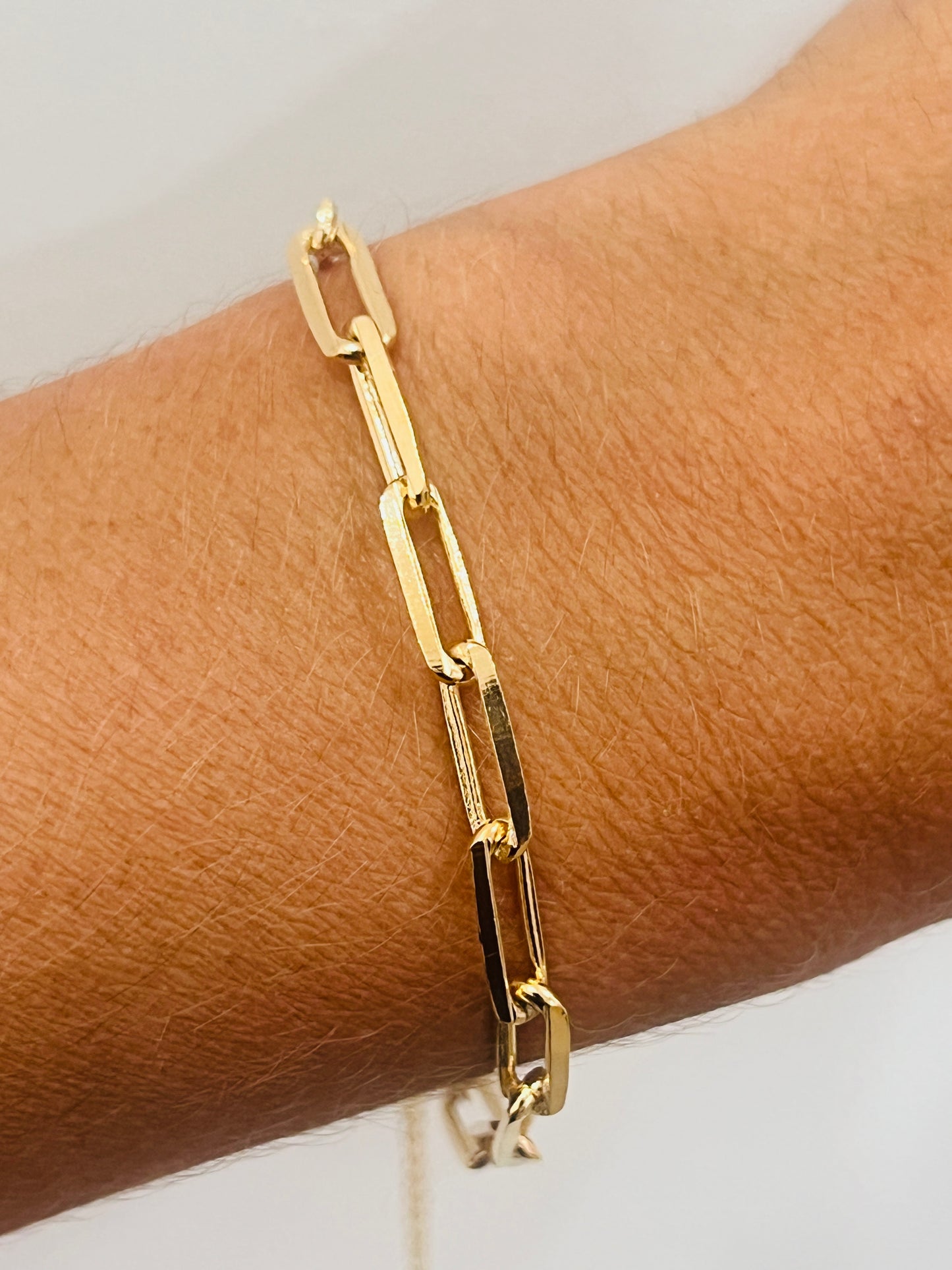 Gold Filled 4mm Paperclip Bracelet