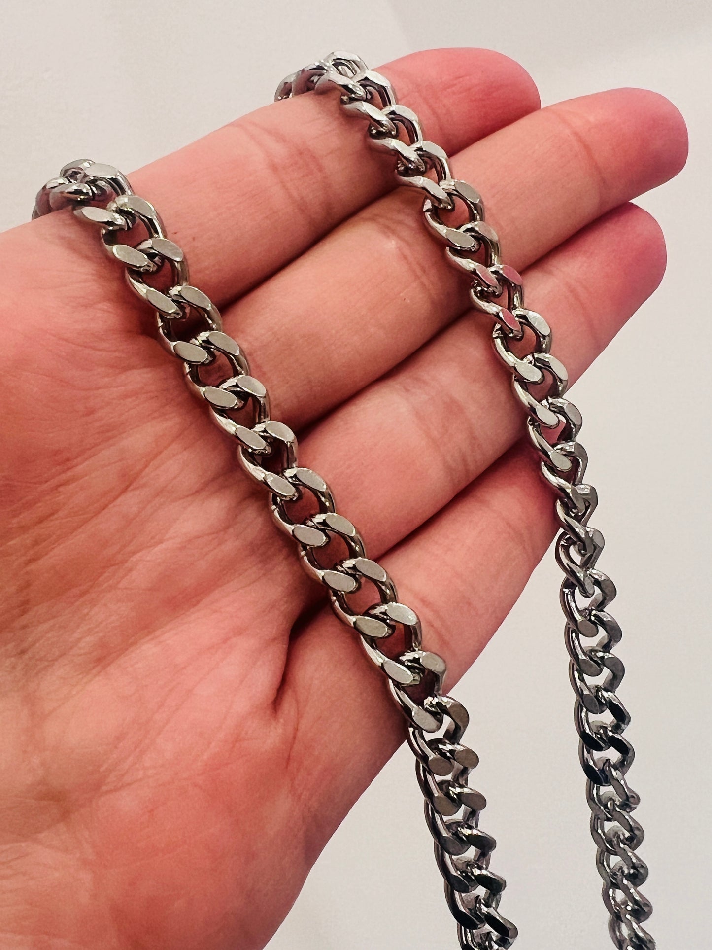 Stainless Steel 6mm Curb Necklace