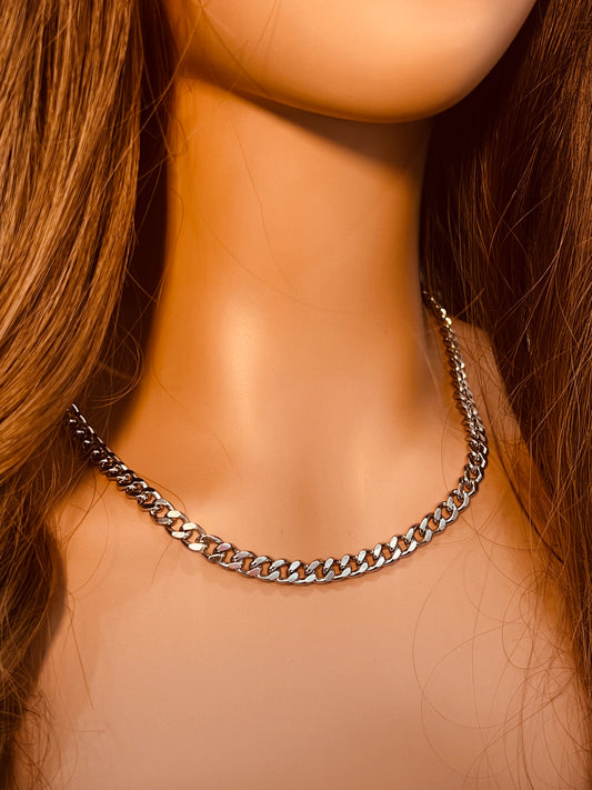 Stainless Steel 6mm Curb Necklace