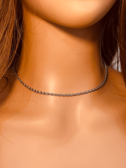 Stainless Steel 2mm Rope Necklace