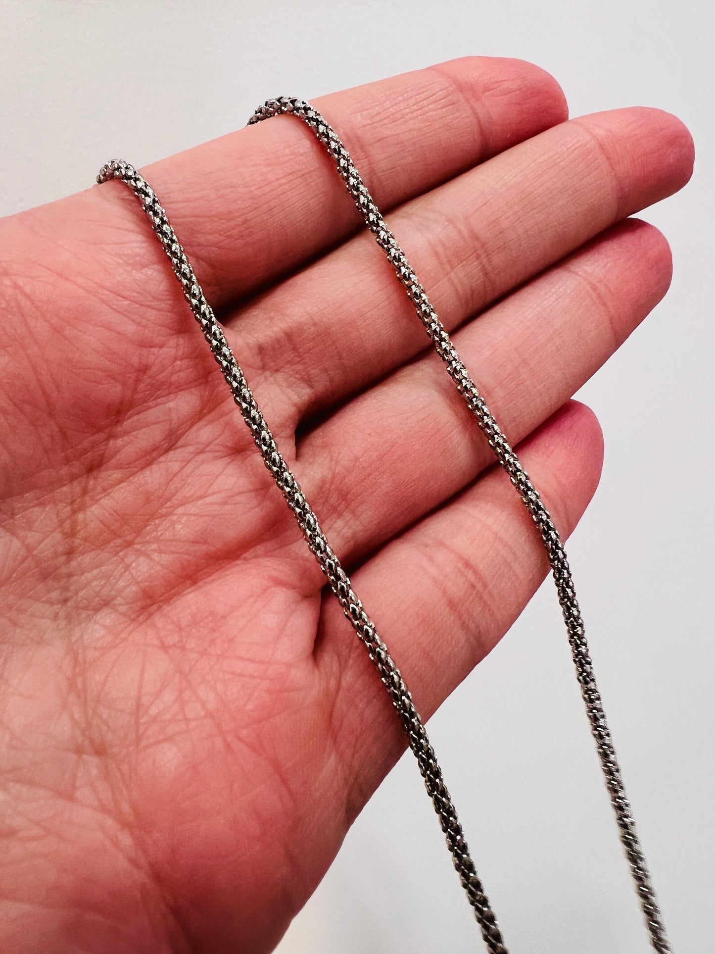 Stainless Steel 2mm Popcorn Necklace