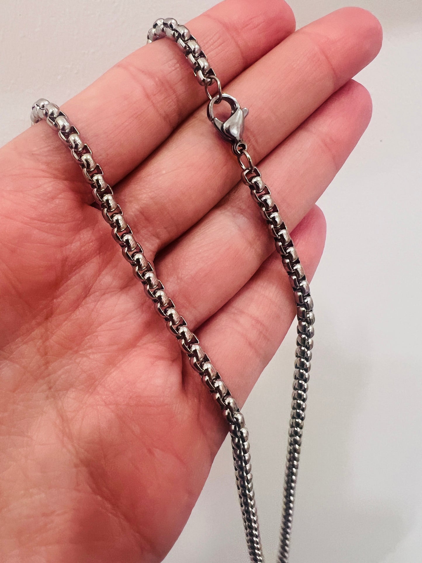 Stainless Steel 3.5mm Box Link Chain