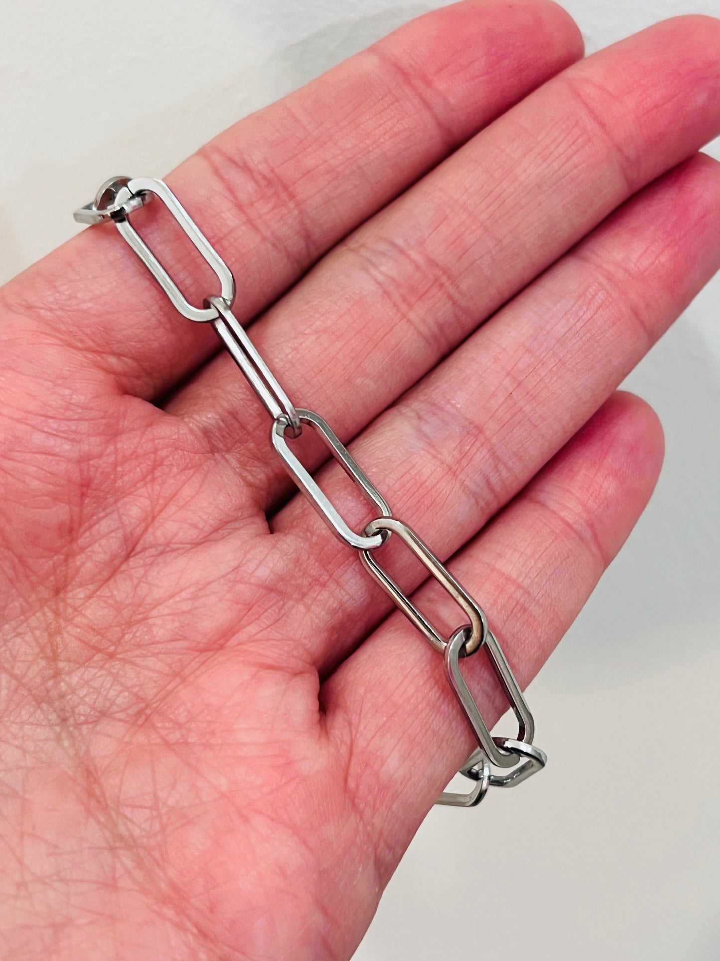 Stainless Steel 6mm Paperclip Bracelet