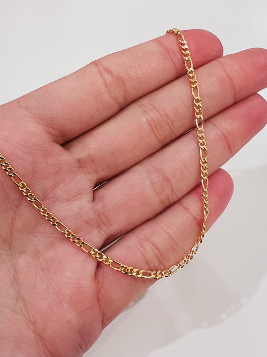 Gold Filled 1mm Figaro Bracelet