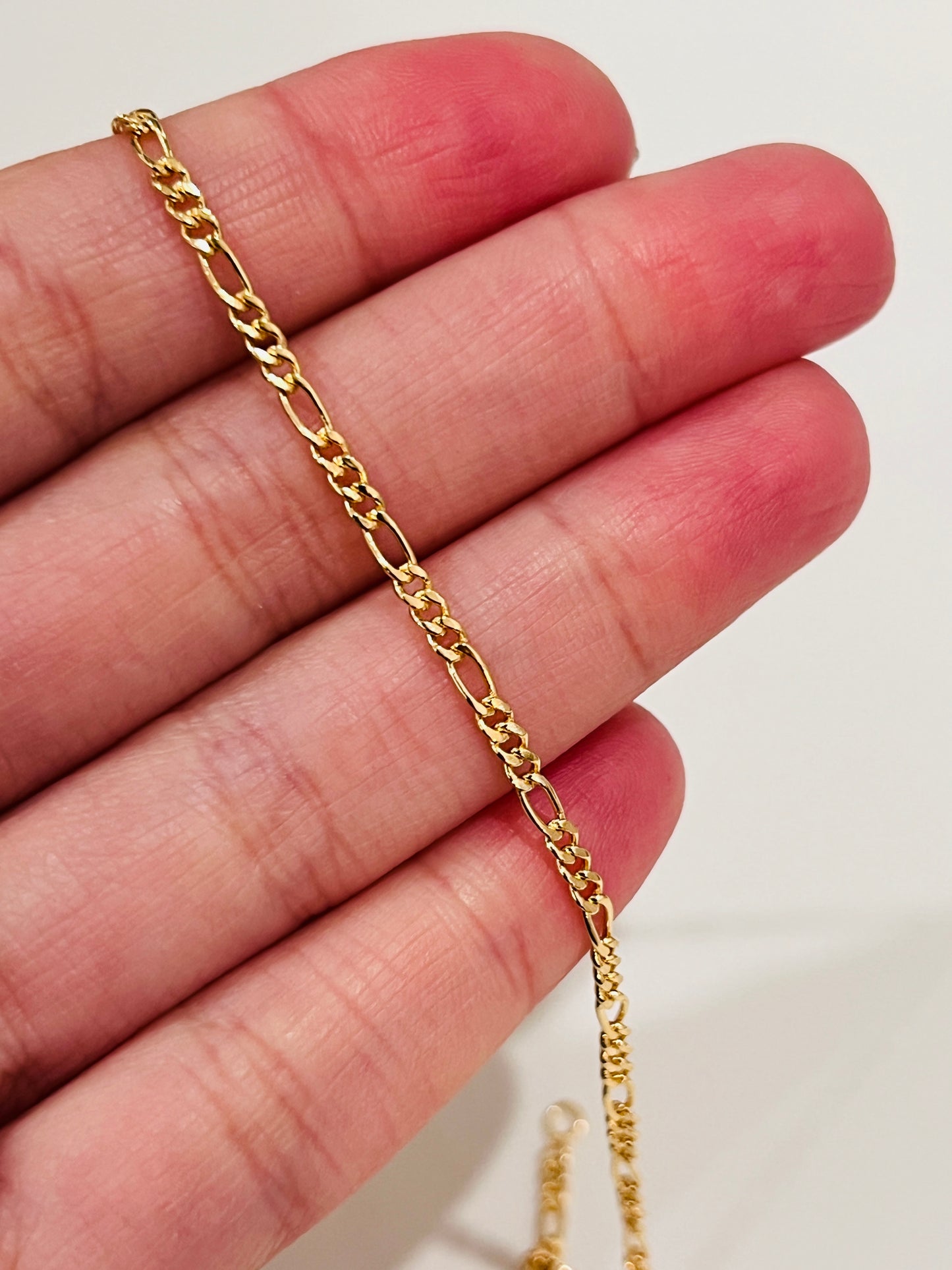 Gold Filled 1mm Figaro Bracelet