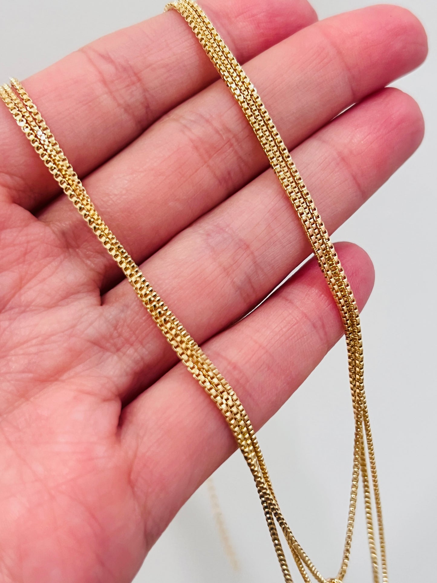 Gold Filled Triple Layered CZ Necklace