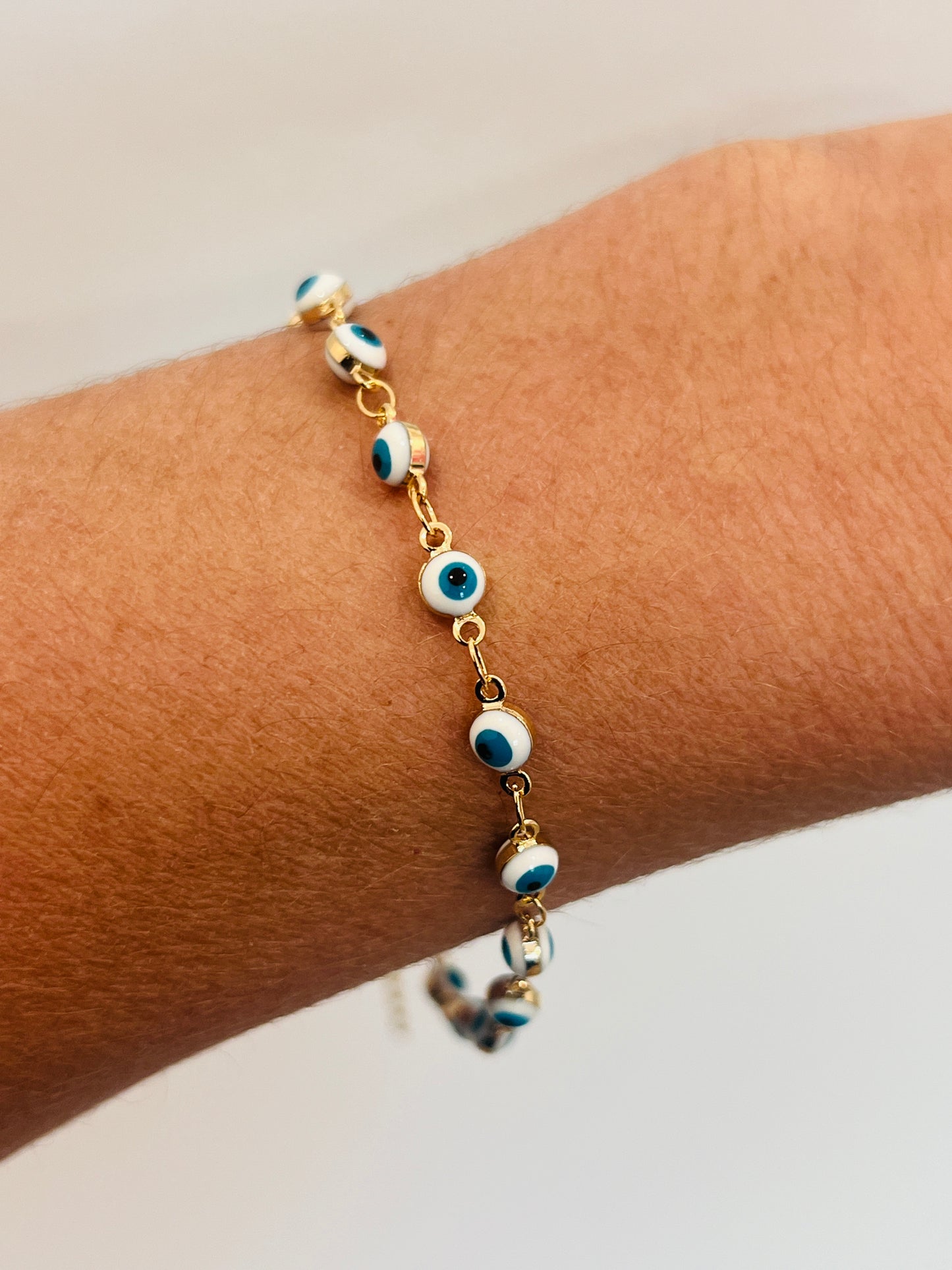 Gold Filled Evil Eye Bracelet