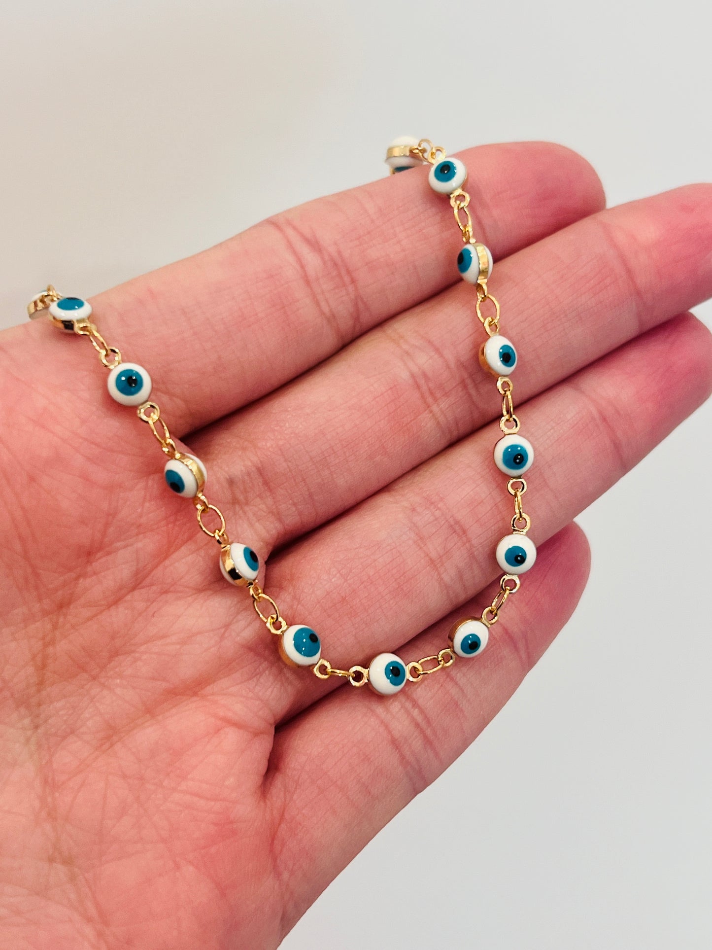 Gold Filled Evil Eye Bracelet