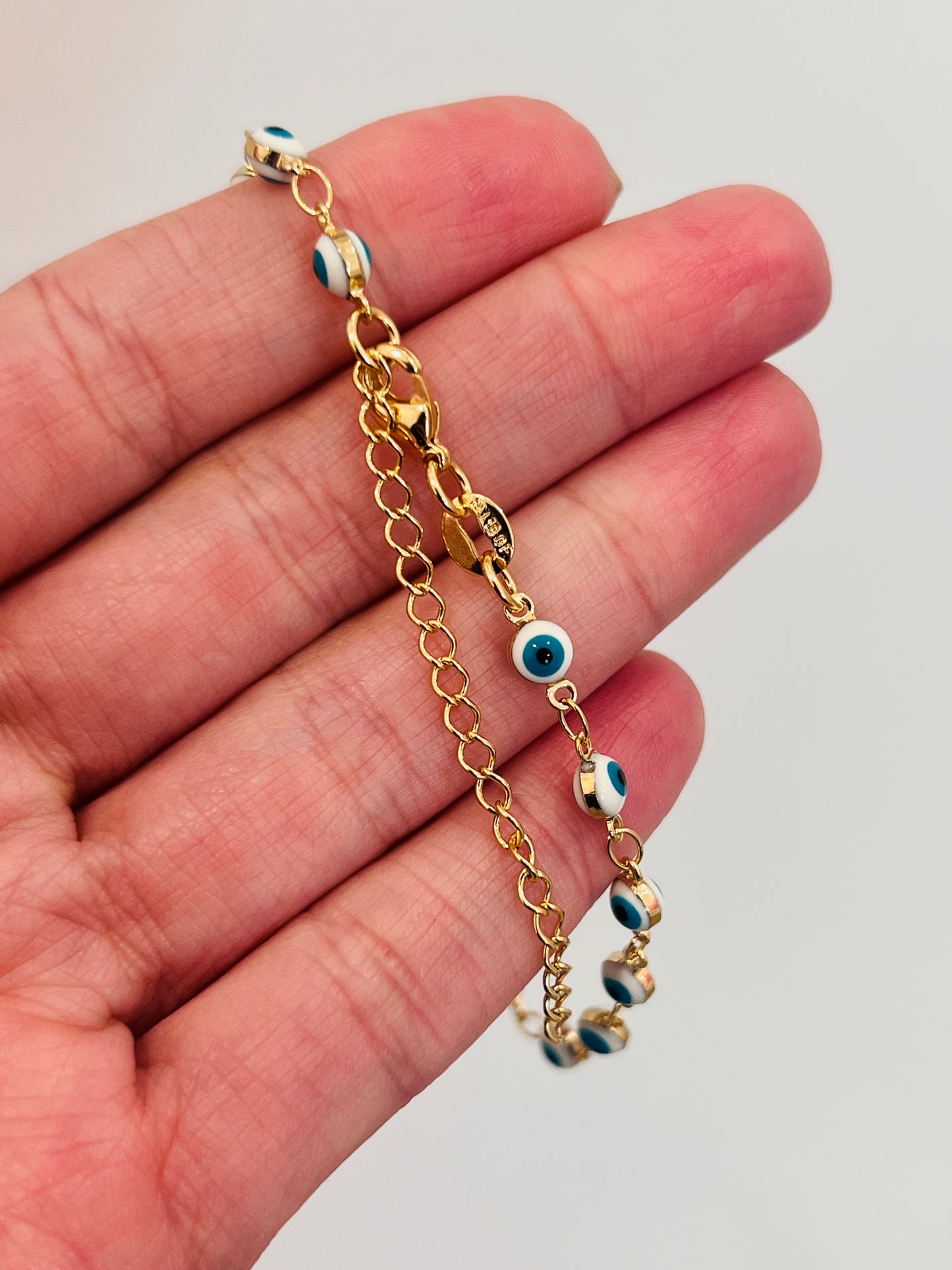 Gold Filled Evil Eye Bracelet