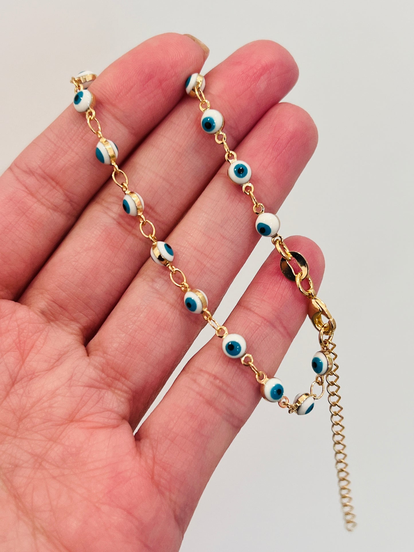 Gold Filled Evil Eye Bracelet