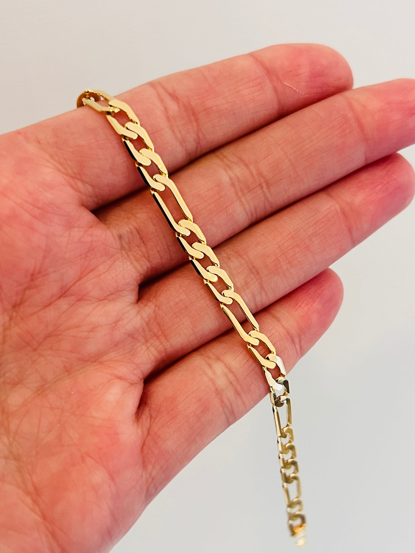 Gold Filled 5mm Figaro Bracelet