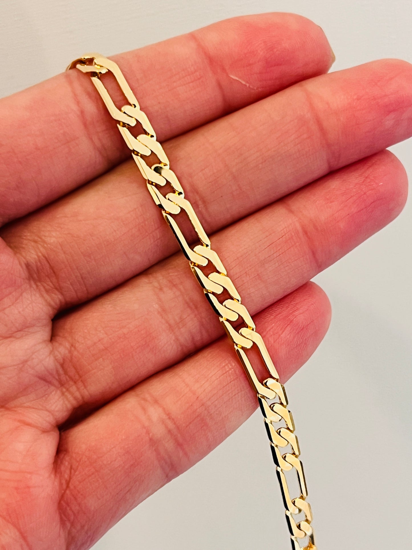 Gold Filled 5mm Figaro Bracelet