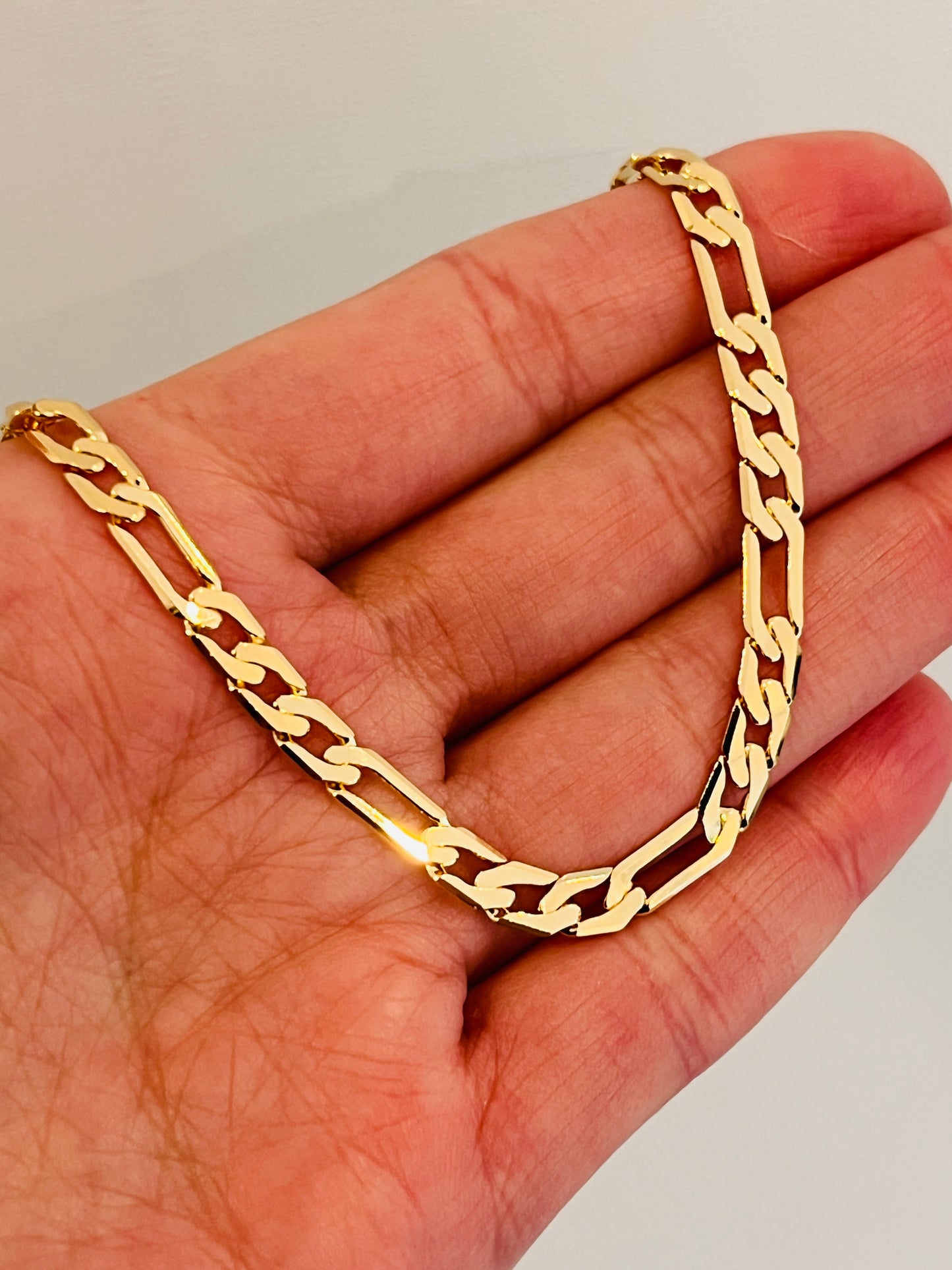 Gold Filled 5mm Figaro Bracelet