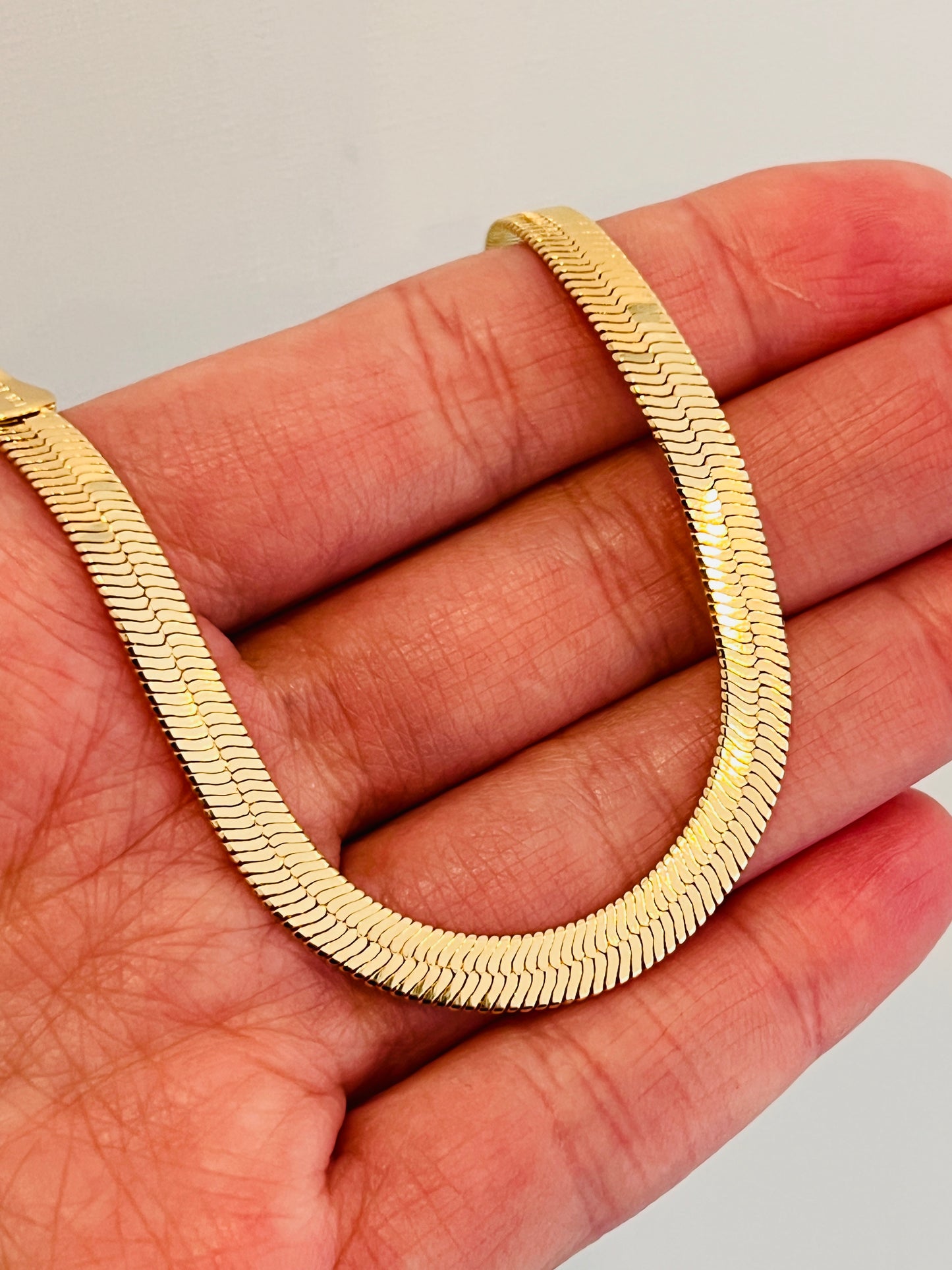 Gold Filled 5mm Herringbone Bracelet