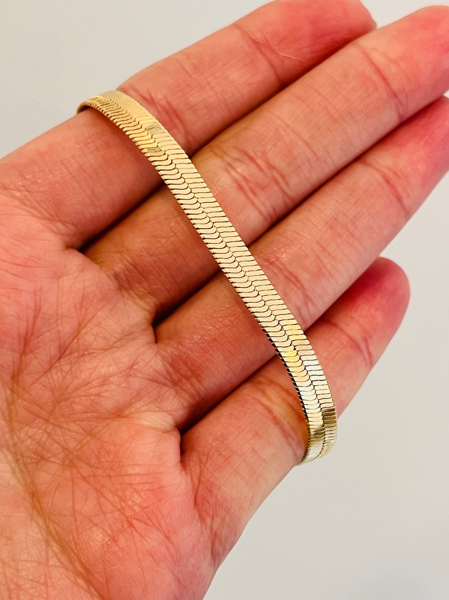 Gold Filled 5mm Herringbone Bracelet