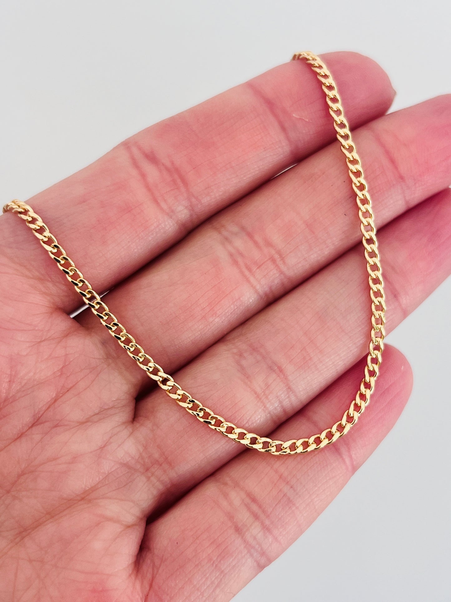 Gold Filled 1.5mm Curb Bracelet